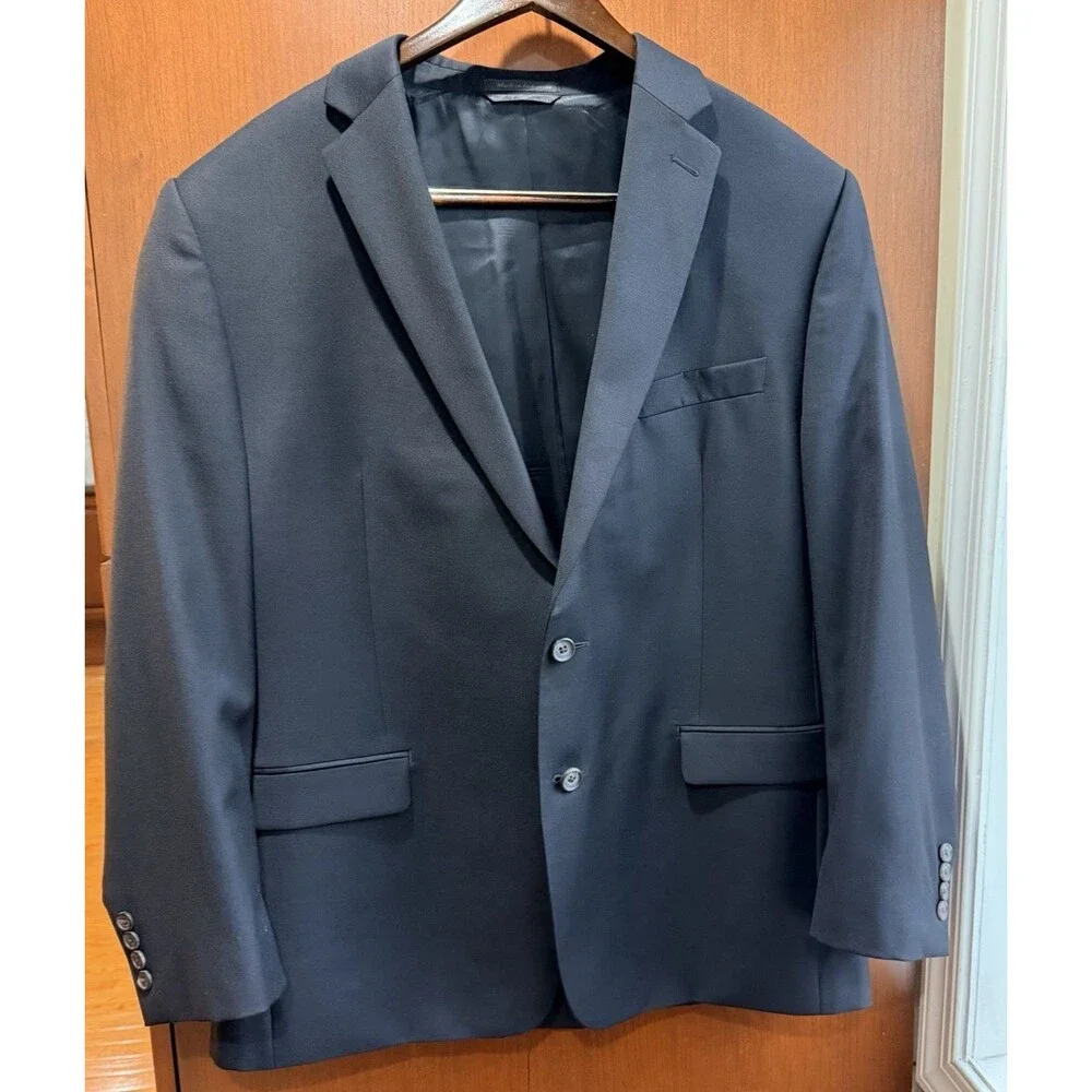 Lauren Ralph Lauren Blazer 44R Black 100% Wool Sport Coat Men’s